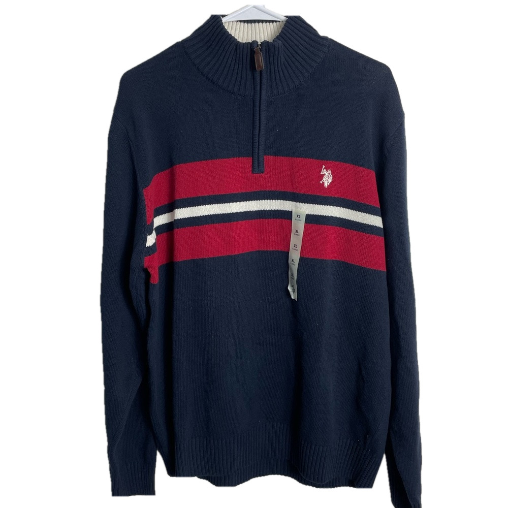 US POLO ASSN. Sweater Size XL Blue and Red